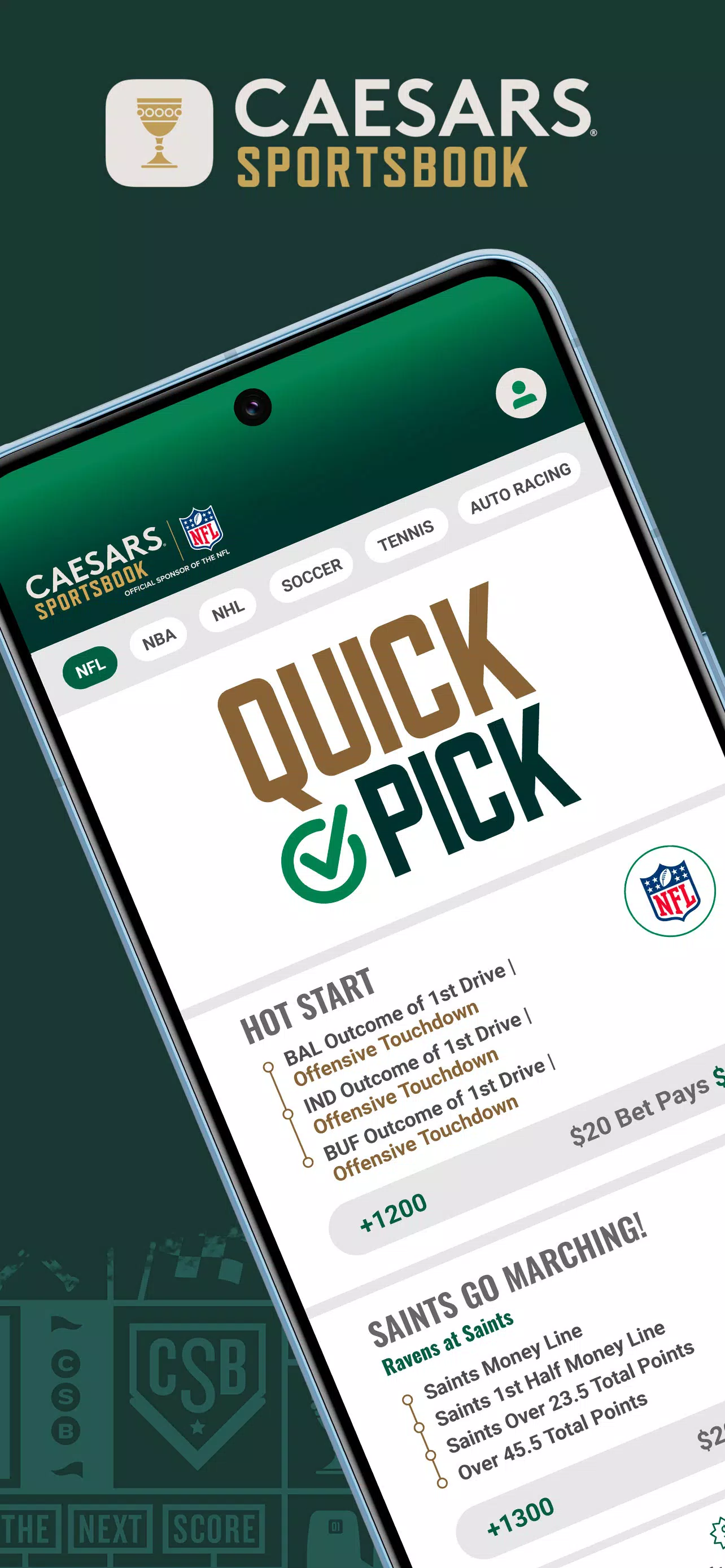 Caesars Sportsbook screenshot