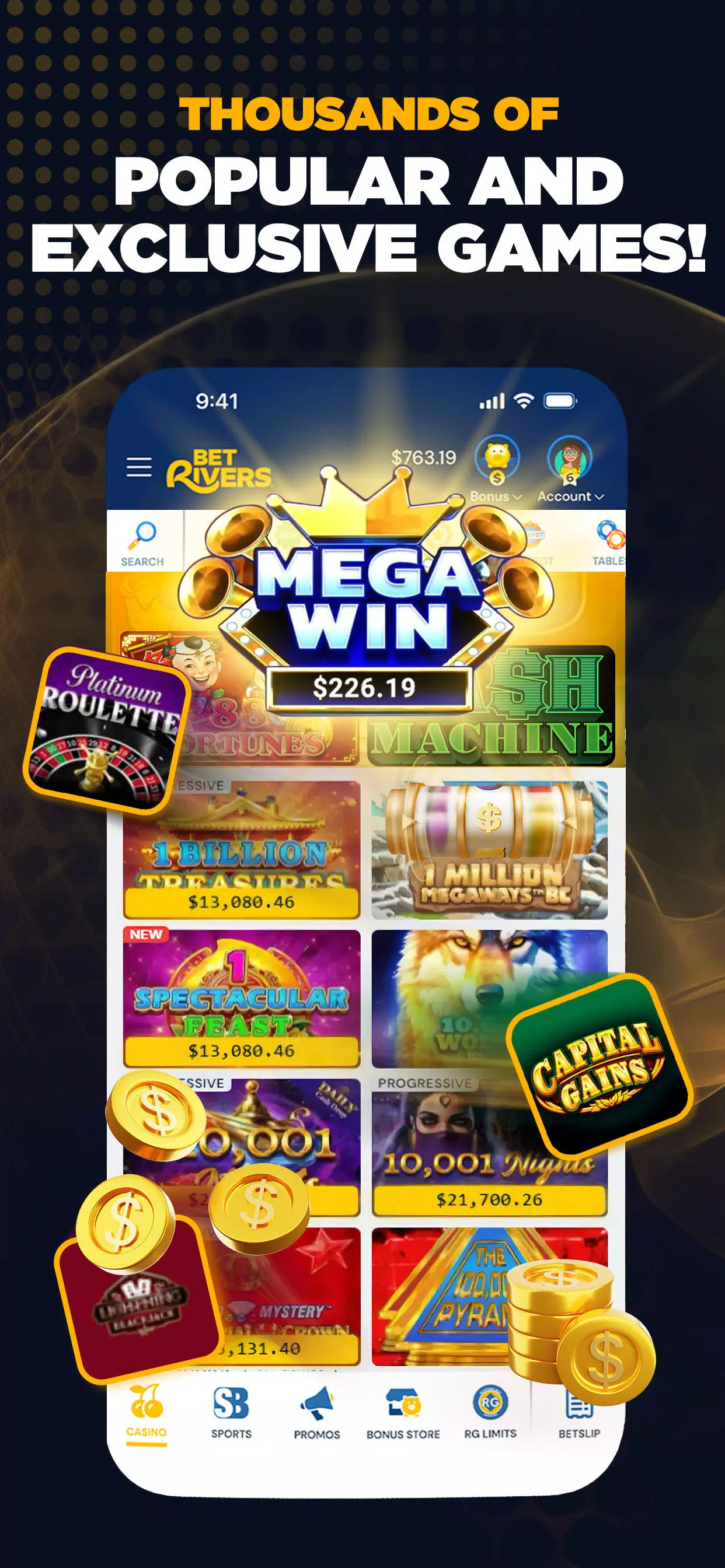 BetRivers Casino screenshot