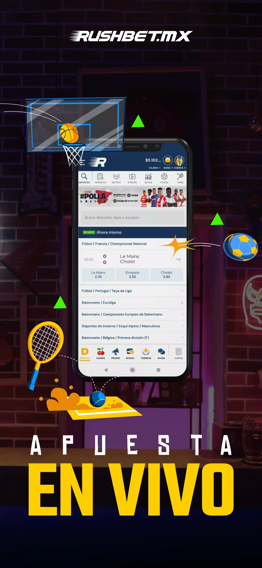 RushBet screenshot