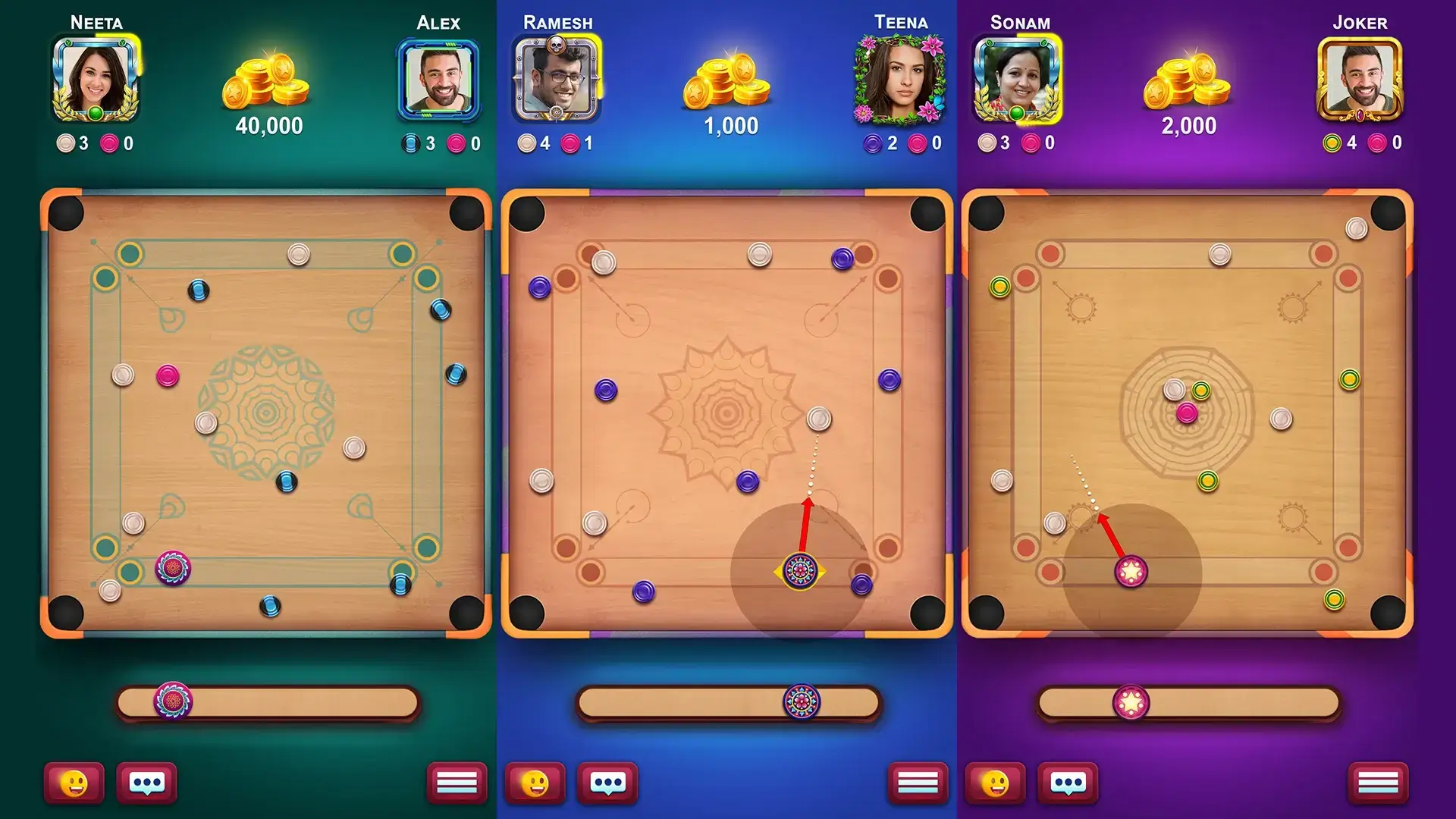 Carrom King Mod screenshot