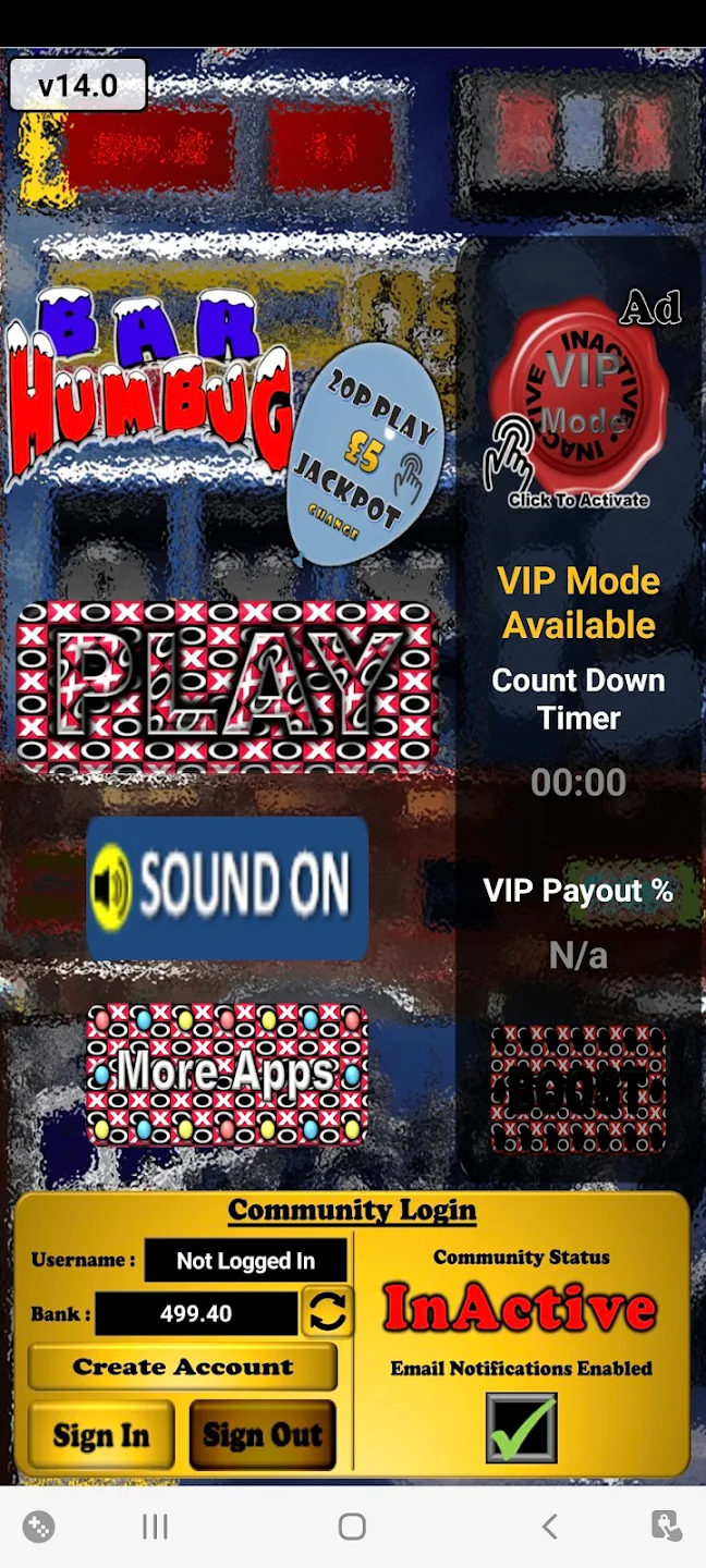 Bar Humbug Christmas Slot Android screenshot