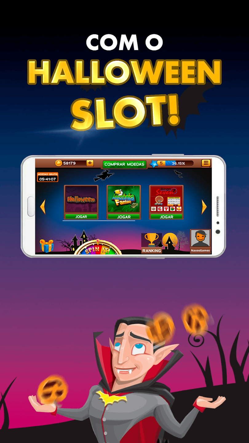 Halloween Caça Niquel e Bingo screenshot