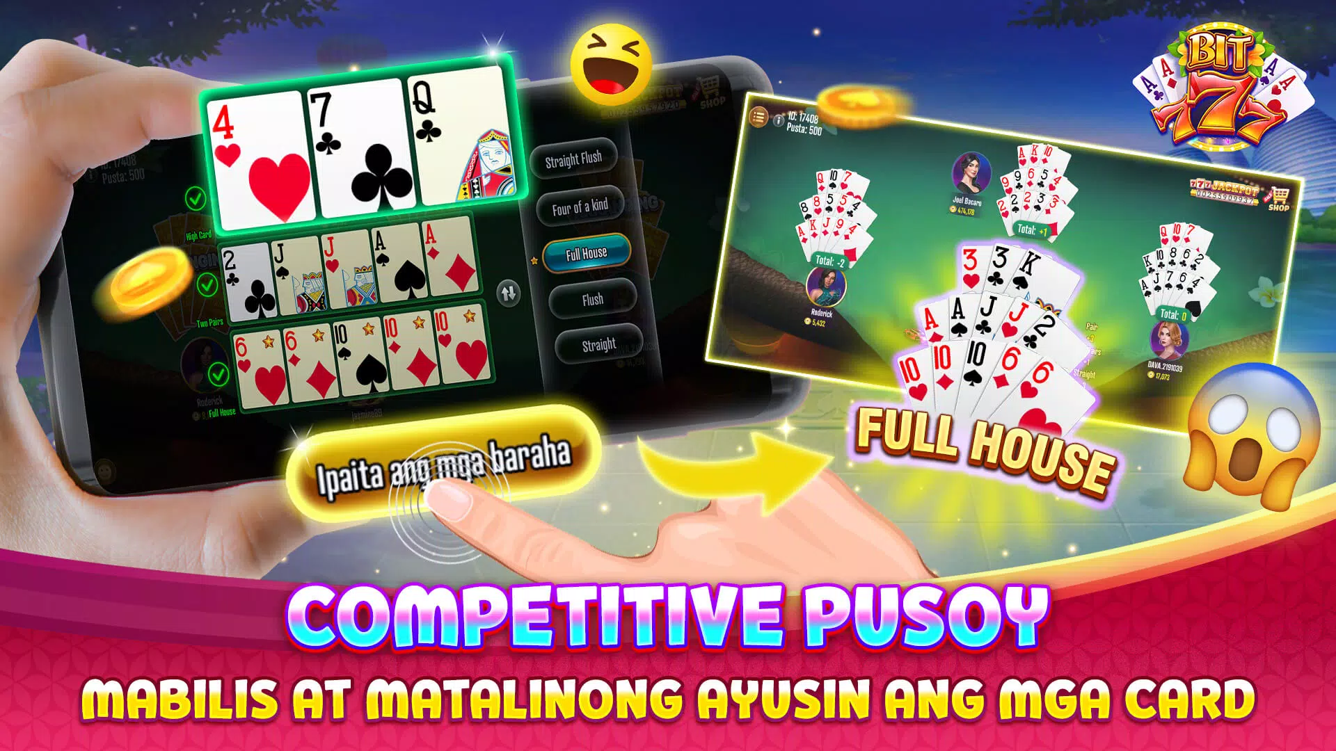 Bit777 - Tongits Pusoy Global screenshot