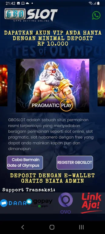 GBOSLOT : Slot Pragmatic Play screenshot