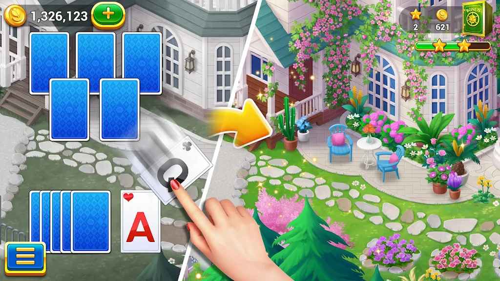Solitaire Tripeaks Garden screenshot