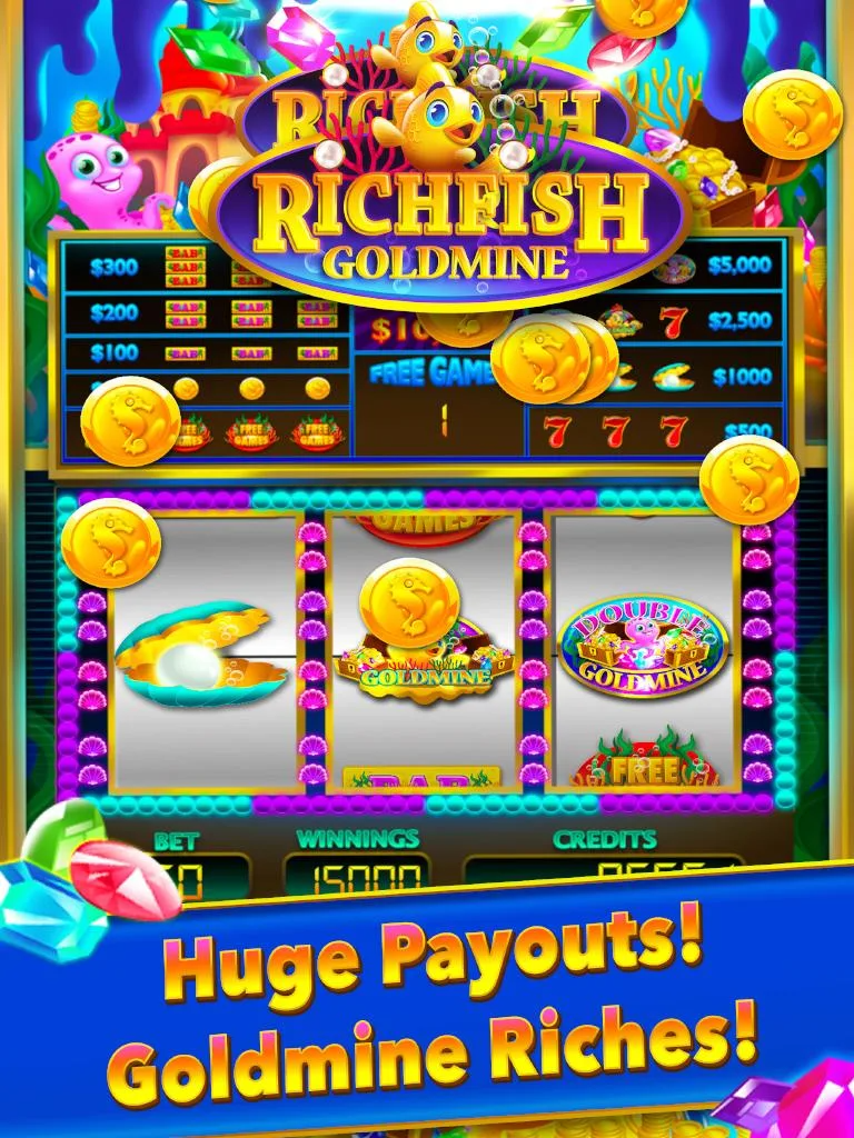 Rich Fish Gold Mine Vegas Slot screenshot