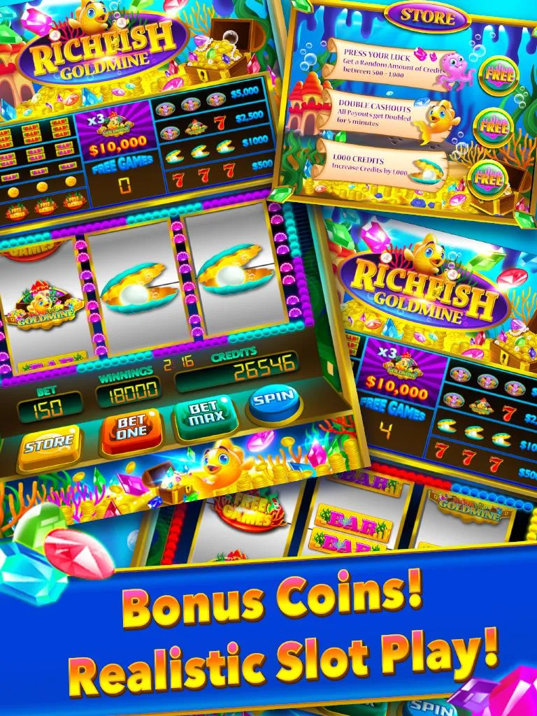 Rich Fish Gold Mine Vegas Slot screenshot