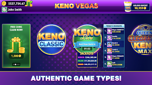 Keno Vegas - Casino Games screenshot