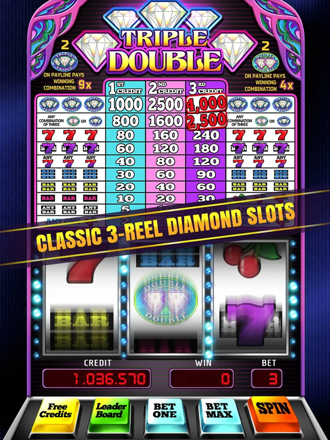 Triple Double Diamond Slots screenshot