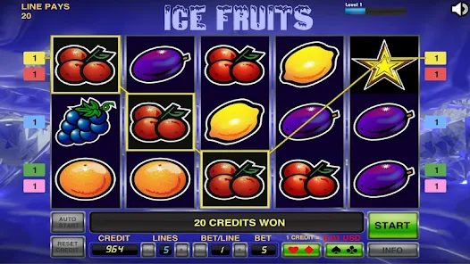 Ice Fruits Slot Machine screenshot