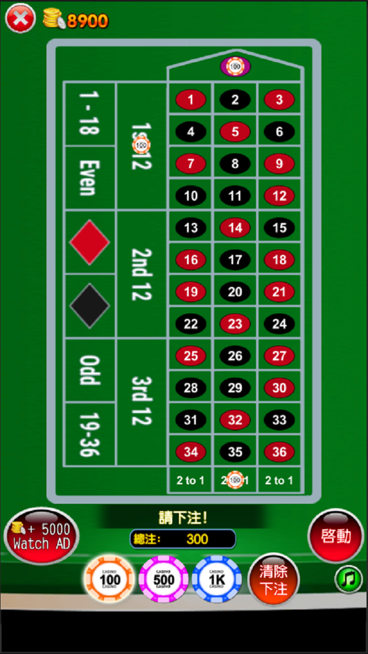 Roulette Casino Game Bar 777 screenshot