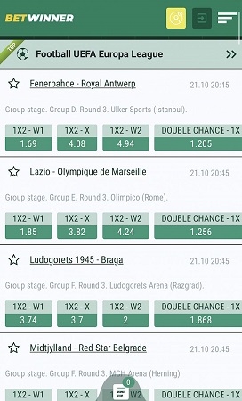 BetWinner APK screenshot