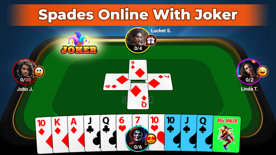 Spades: card game online screenshot