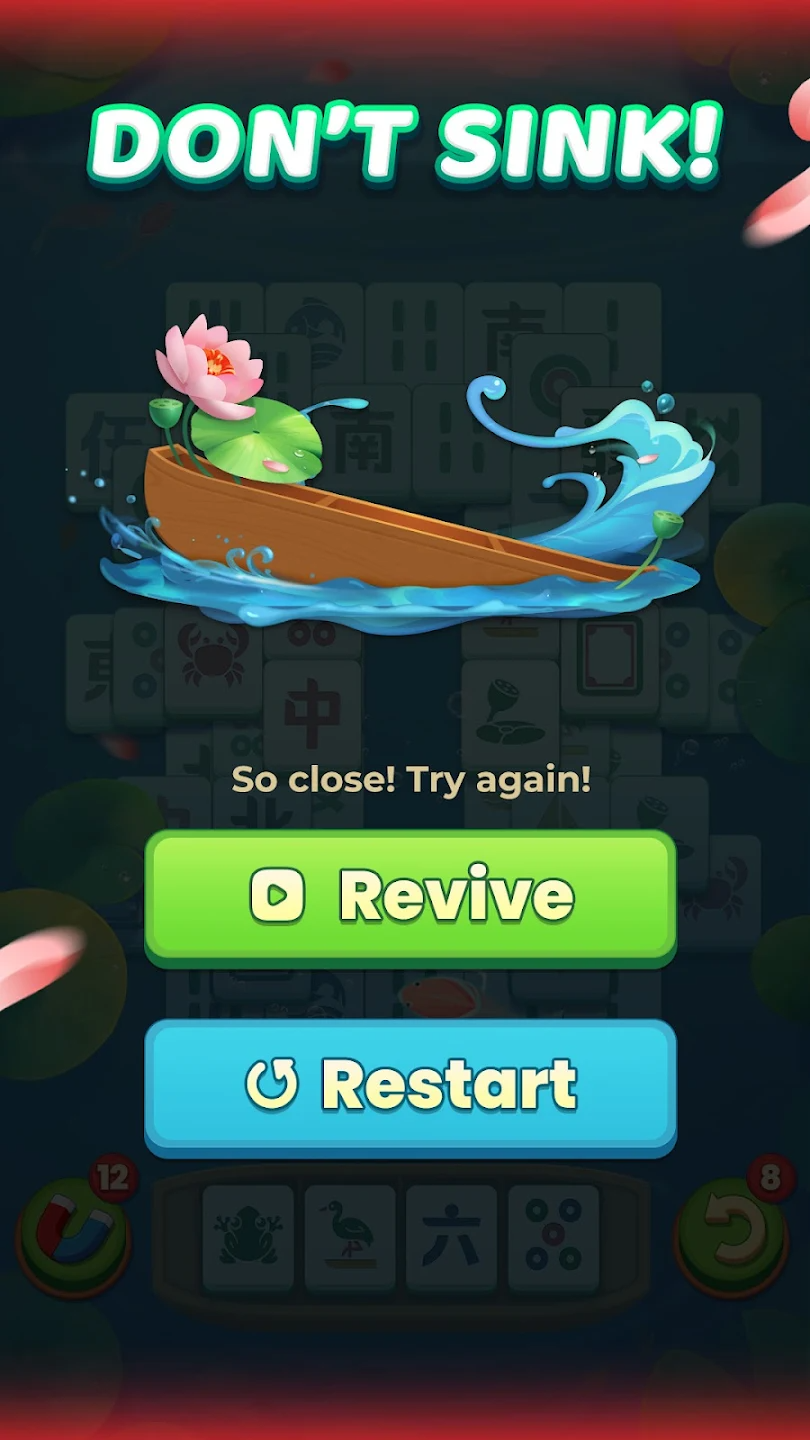 Don't Sink: Tile Mahjong screenshot