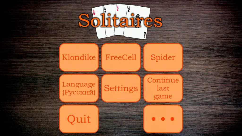 Solitaires screenshot