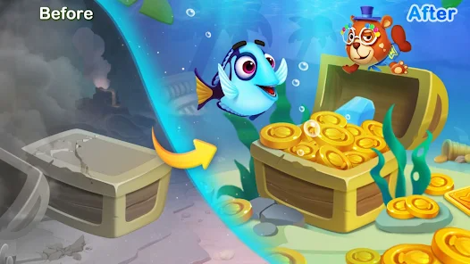 Solitaire 3D Fish screenshot