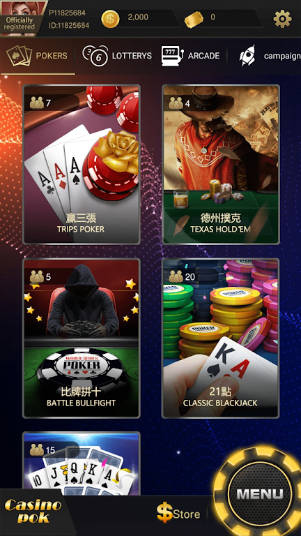 Casino pok screenshot