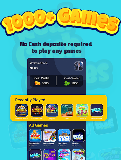 Real Cash Games Pro Free rewards paypal and paytm screenshot