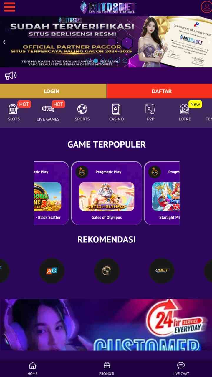 Mitosbet screenshot