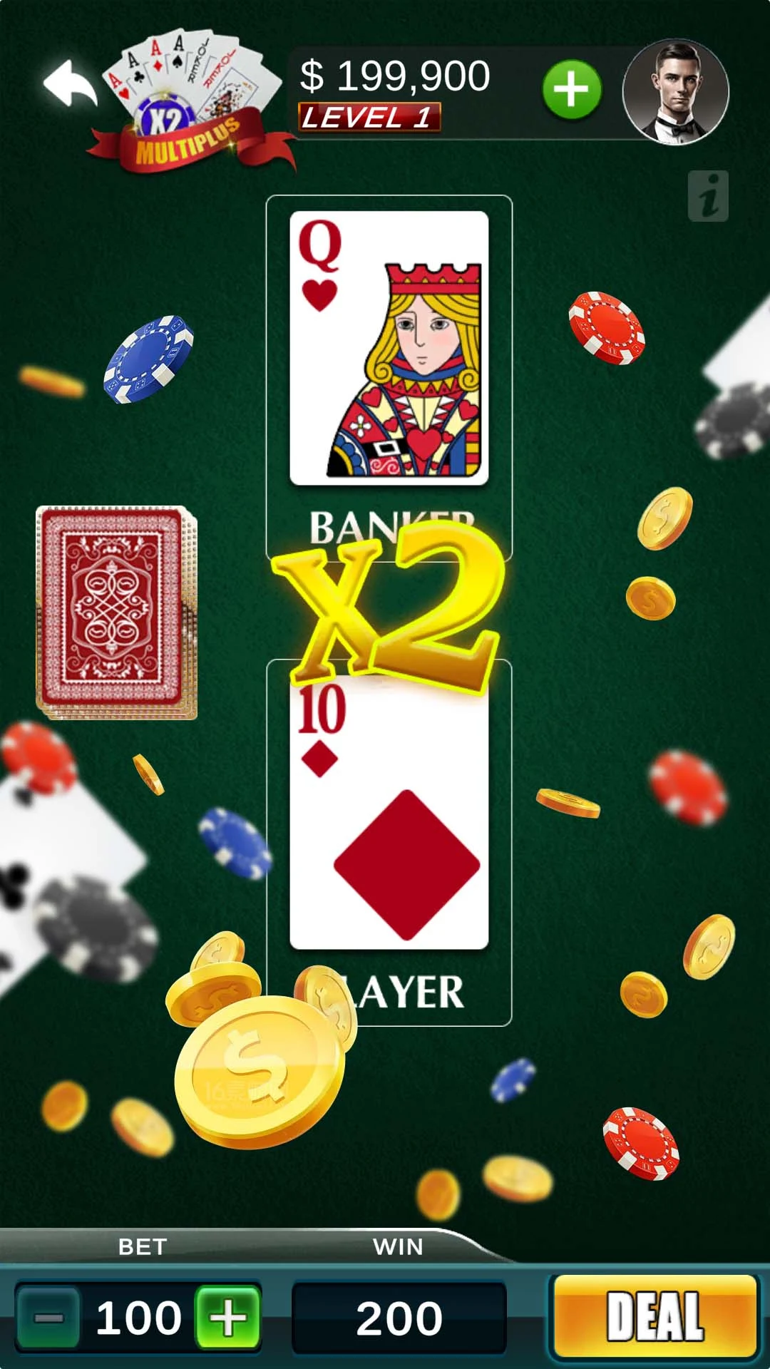 HiLo Poker Casino Game screenshot
