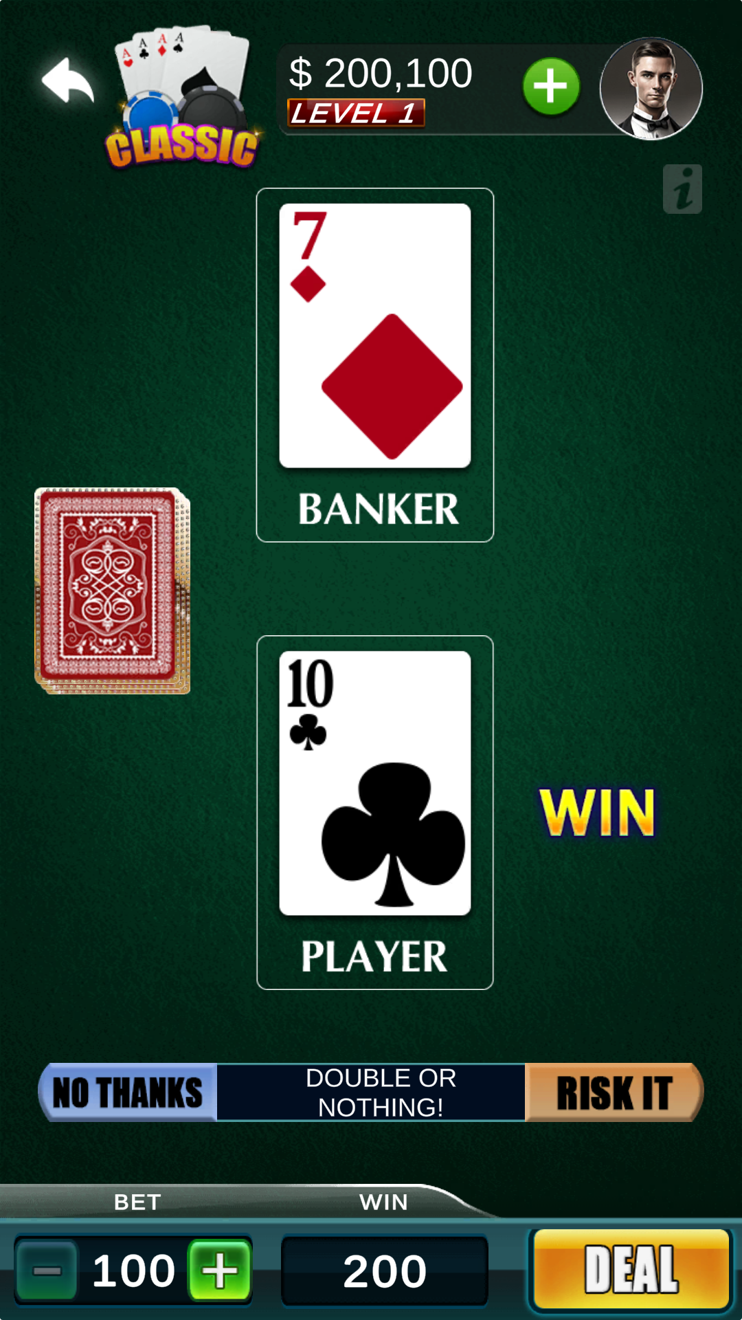 HiLo Poker Casino Game screenshot