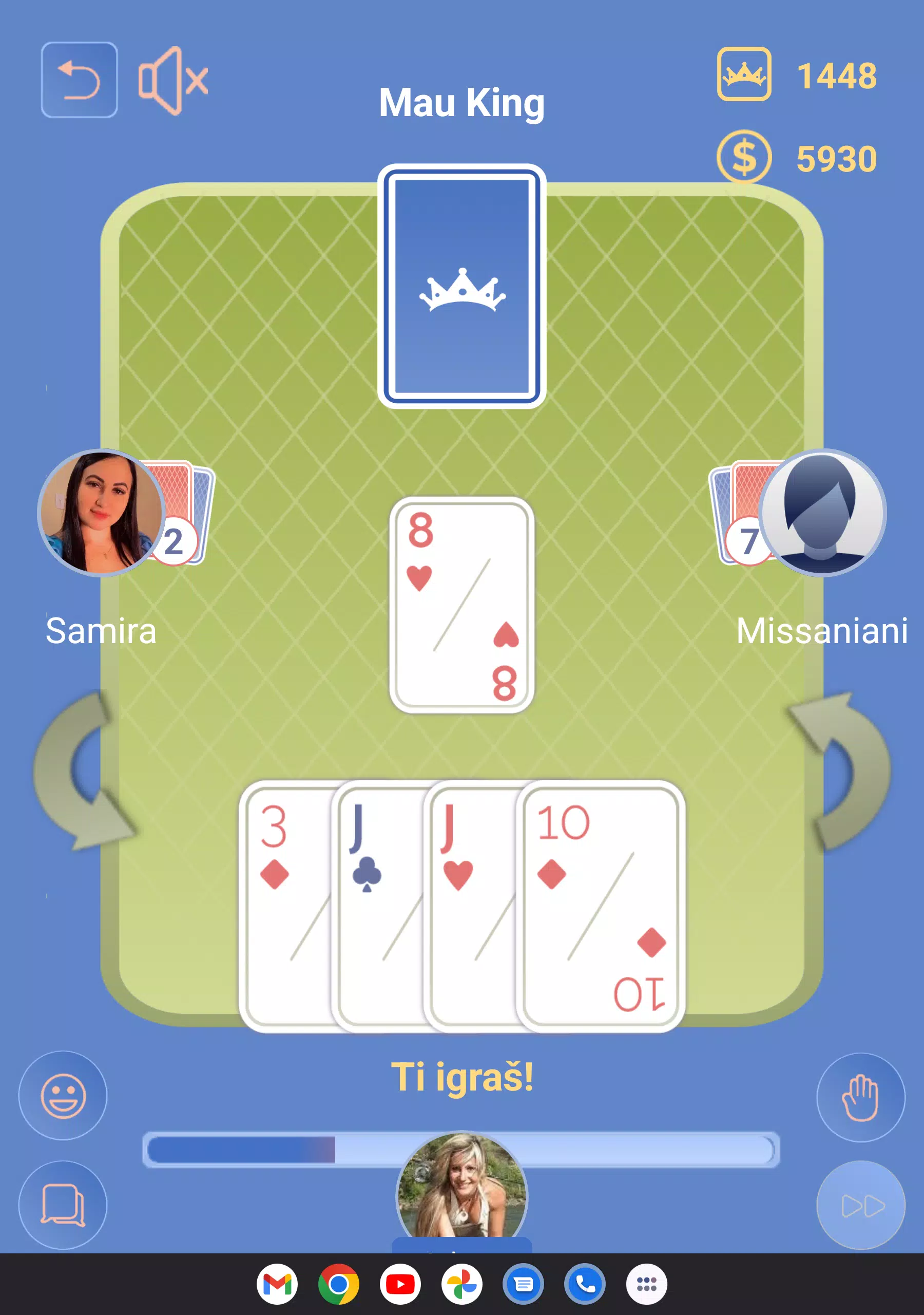 Mau King - Mau Mau card game screenshot