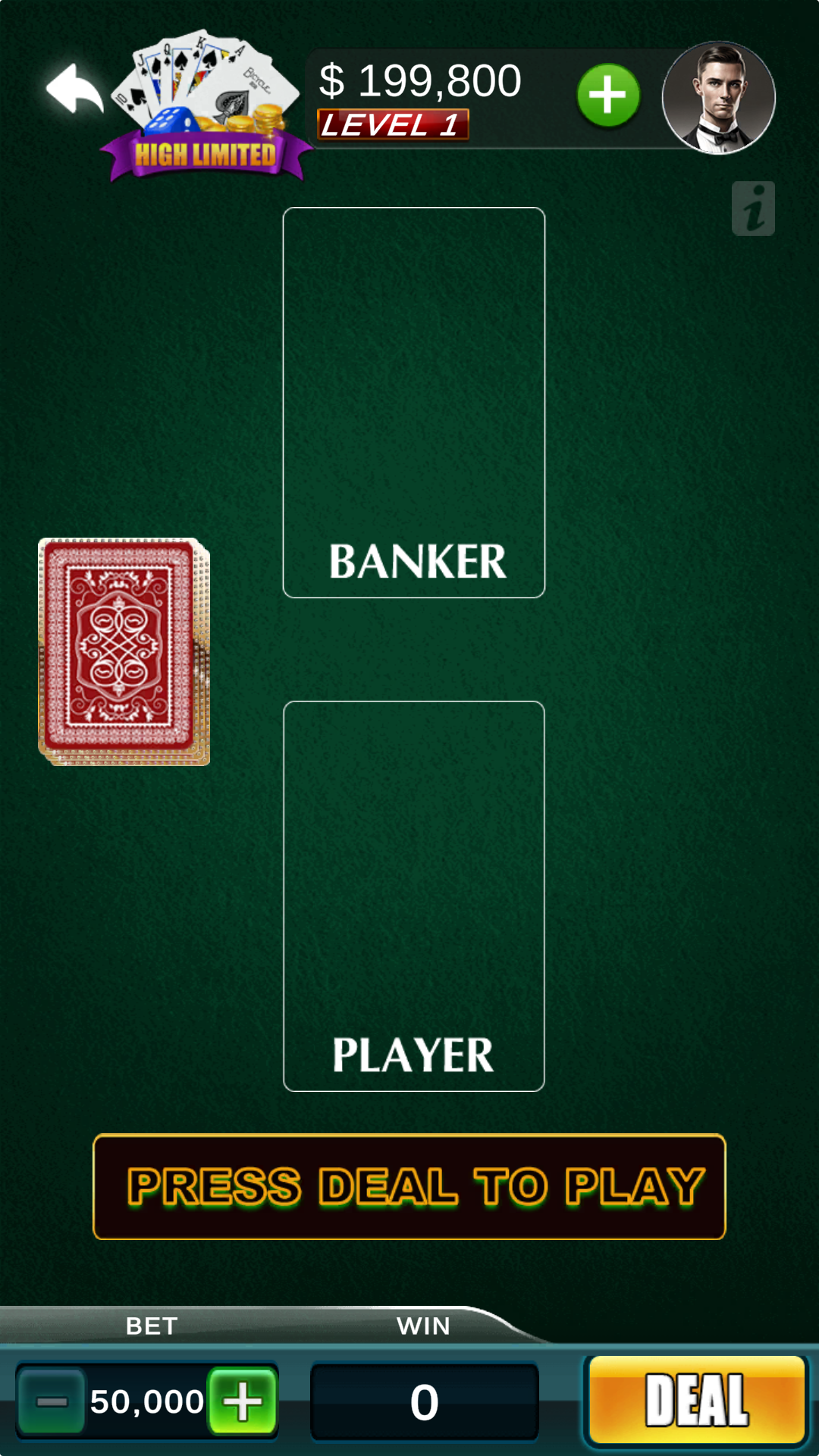 HiLo Poker Casino Game screenshot