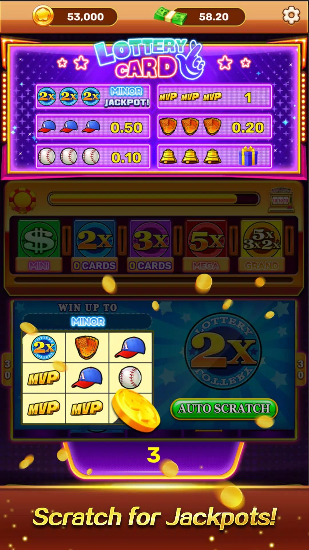 Mega Win Scratch screenshot