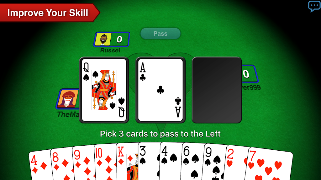 Hearts + Classic Card Game screenshot