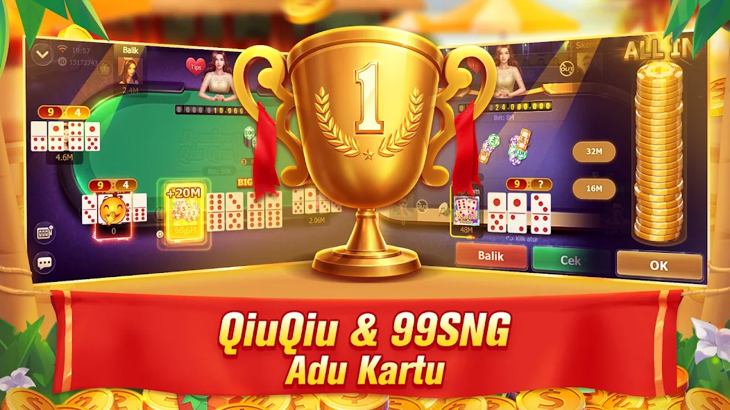 Domino QiuQiu Gaple Slot Poker Mod screenshot