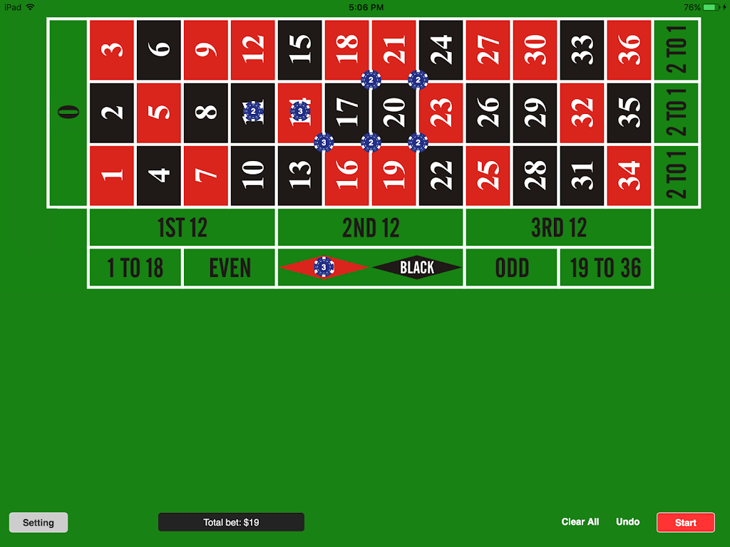 Roulette Simulator screenshot