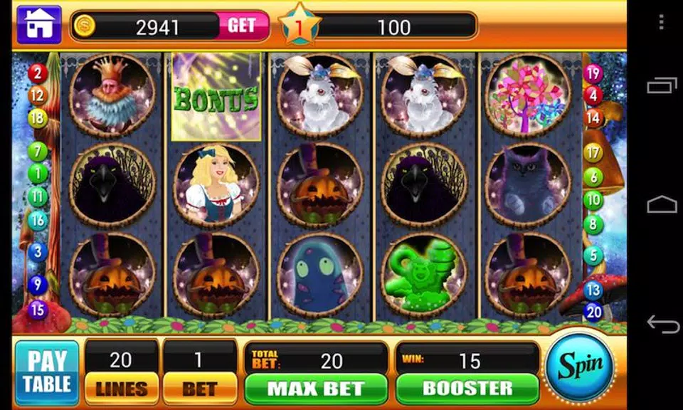 Alice in Magic World Slots-Vegas Slot Machine Game screenshot