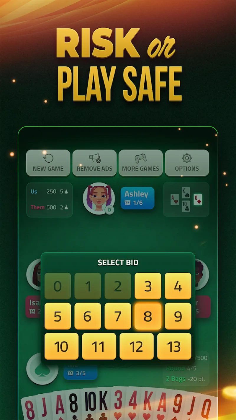 Spades Offline Card Game screenshot