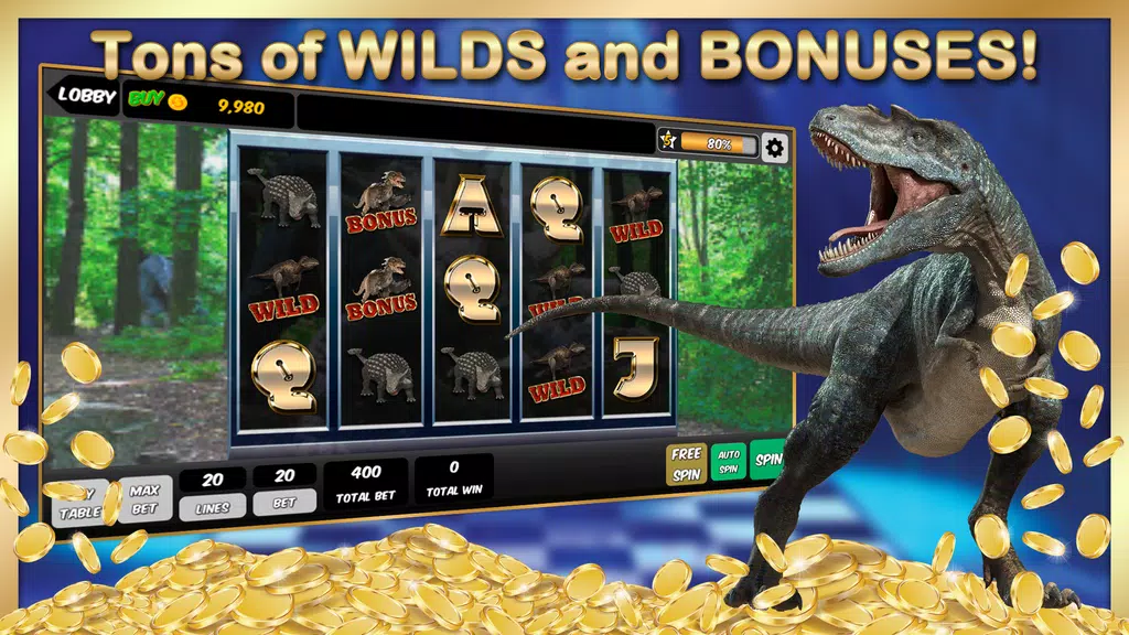 Wild Jurassic Slots World screenshot