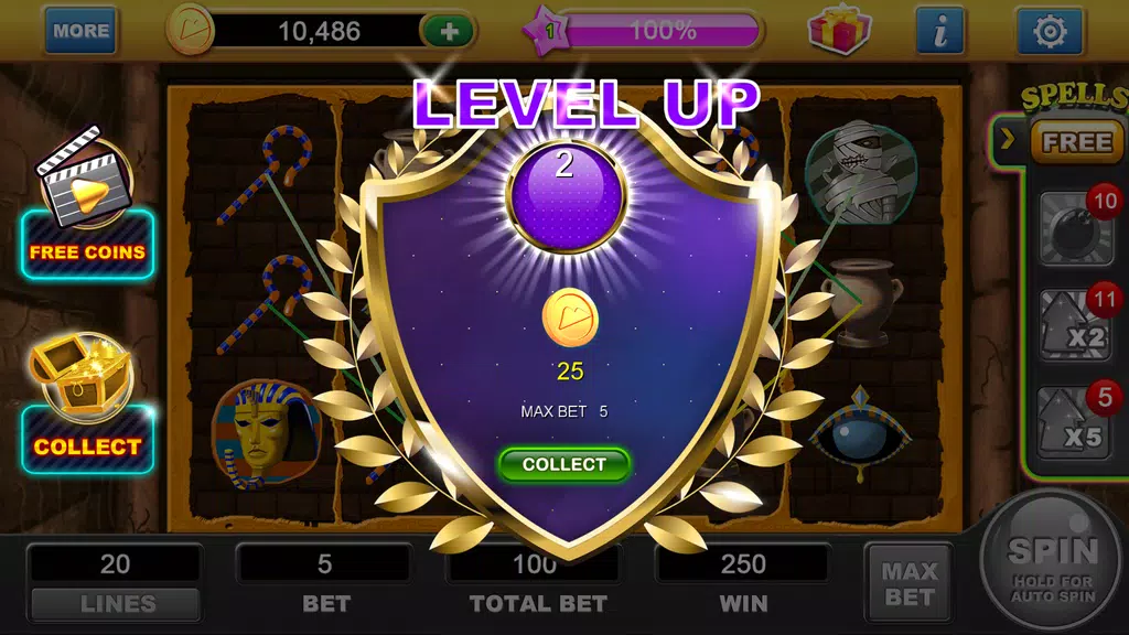 Slots Pharaoh's Secret screenshot