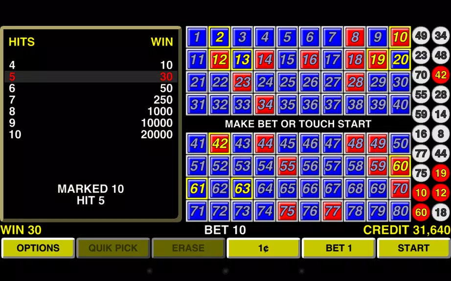 Keno Bonus Las Vegas Casino screenshot