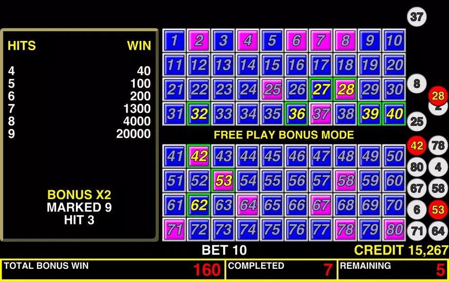 Keno Bonus Las Vegas Casino screenshot