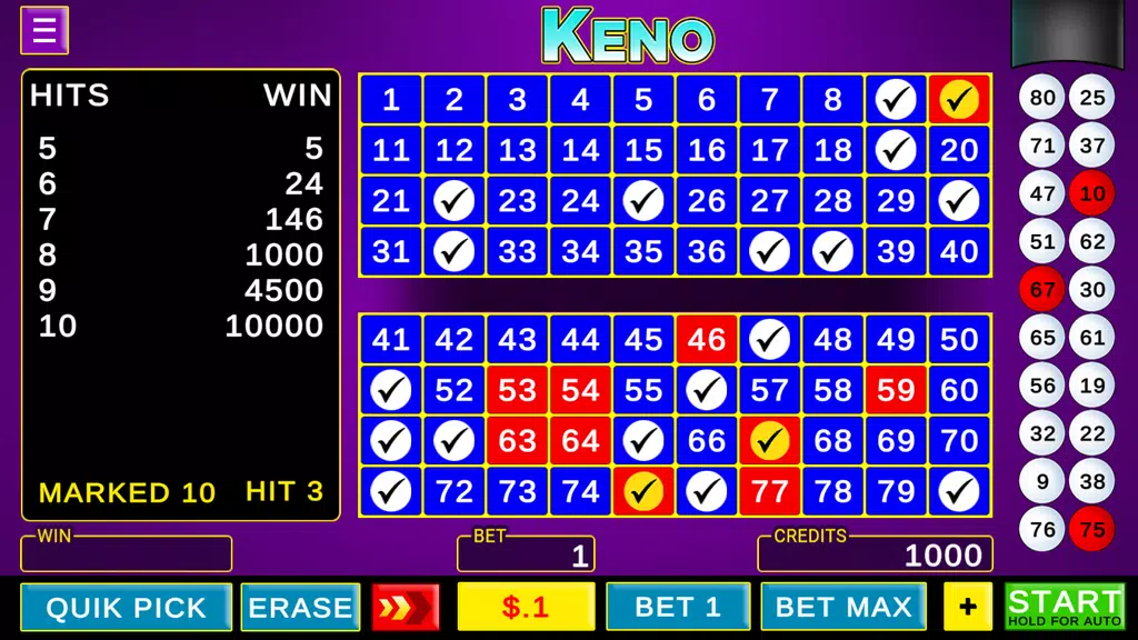 Keno - Las Vegas Games Offline screenshot