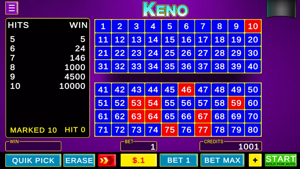 Keno - Las Vegas Games Offline screenshot