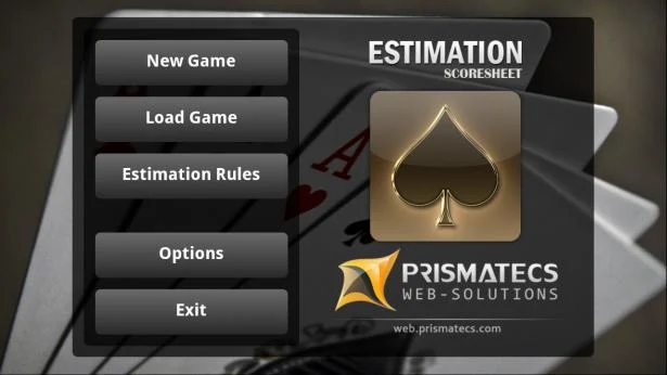 Estimation Scoresheet screenshot
