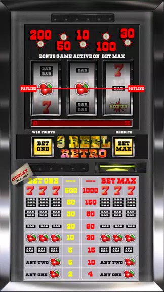 3 Reel Retro Slot Machine screenshot