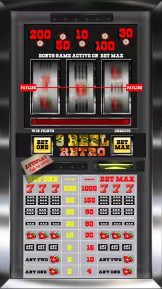 3 Reel Retro Slot Machine screenshot