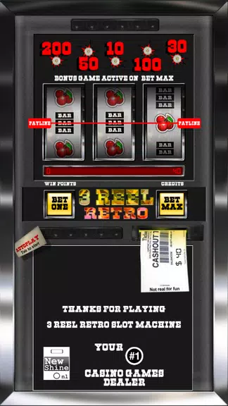 3 Reel Retro Slot Machine screenshot