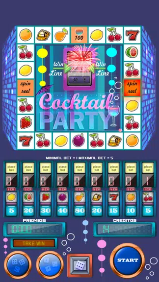 slot machine cocktail party APK screenshot