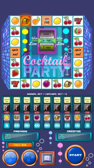 slot machine cocktail party APK screenshot