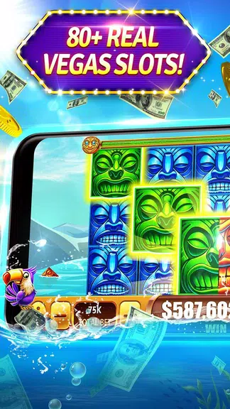 Slots - Tiki Riches Hot Vegas Slot Machines Online screenshot