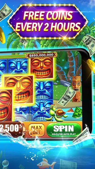 Slots - Tiki Riches Hot Vegas Slot Machines Online screenshot