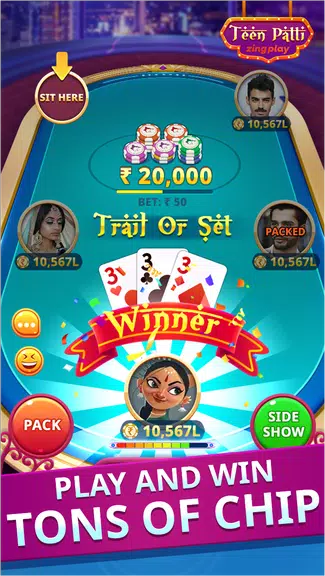 Teen Patti ZingPlay – Play with 1 hand screenshot