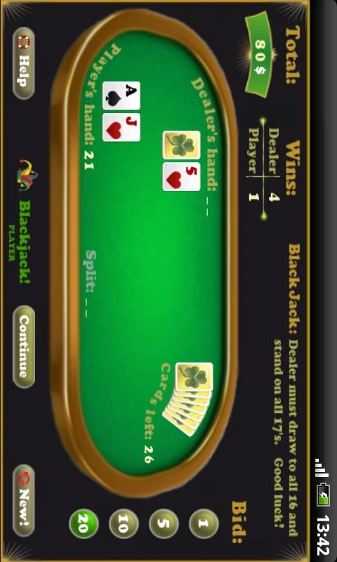 BlackJack screenshot