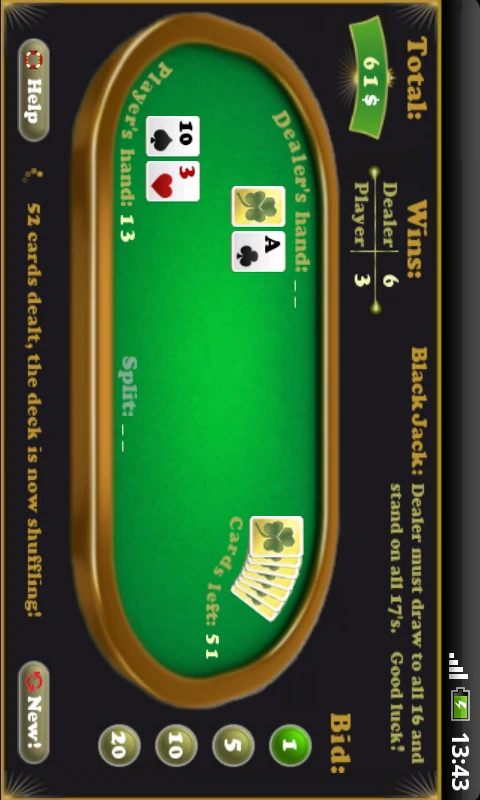 BlackJack screenshot